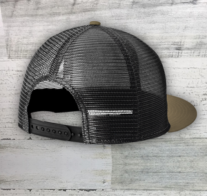 HD Big Buck - Flat Bill - Leather Patch - New Era® Standard Fit Snapback Trucker Cap (Copy)