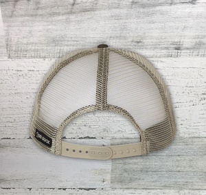 HD Big Buck - Dri Duck - Lonestar genuine Leather rawhide Patch - Camo Covert Trucker Cap