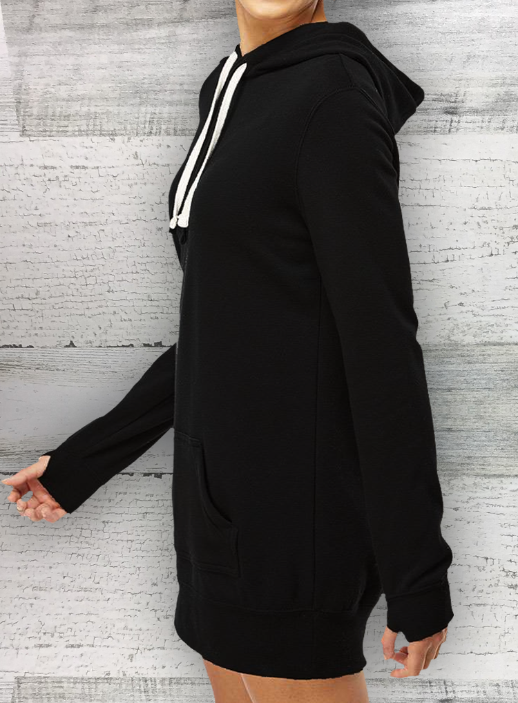 Catfish Tuff MIDWEIGHT SPECIAL BLEND HOODED PULLOVER DRESS - Circle Series - Catfish hoodie